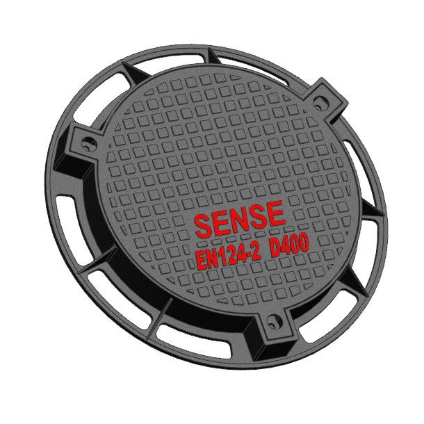 D400 Custom Manhole Cover Round Vai cứng không thấm nước M16x40 Bu lông Phụ kiện